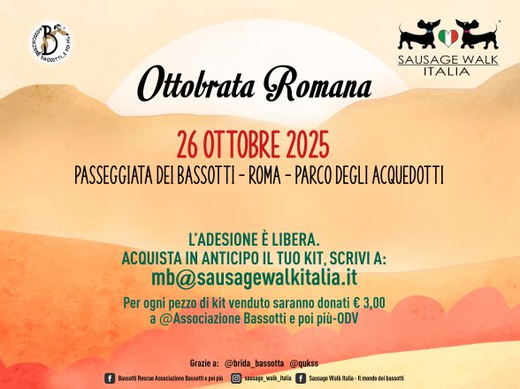 PASSEGGIATA DEI BASSOTTI A ROMA – OTTOBRATA ROMANA 2025